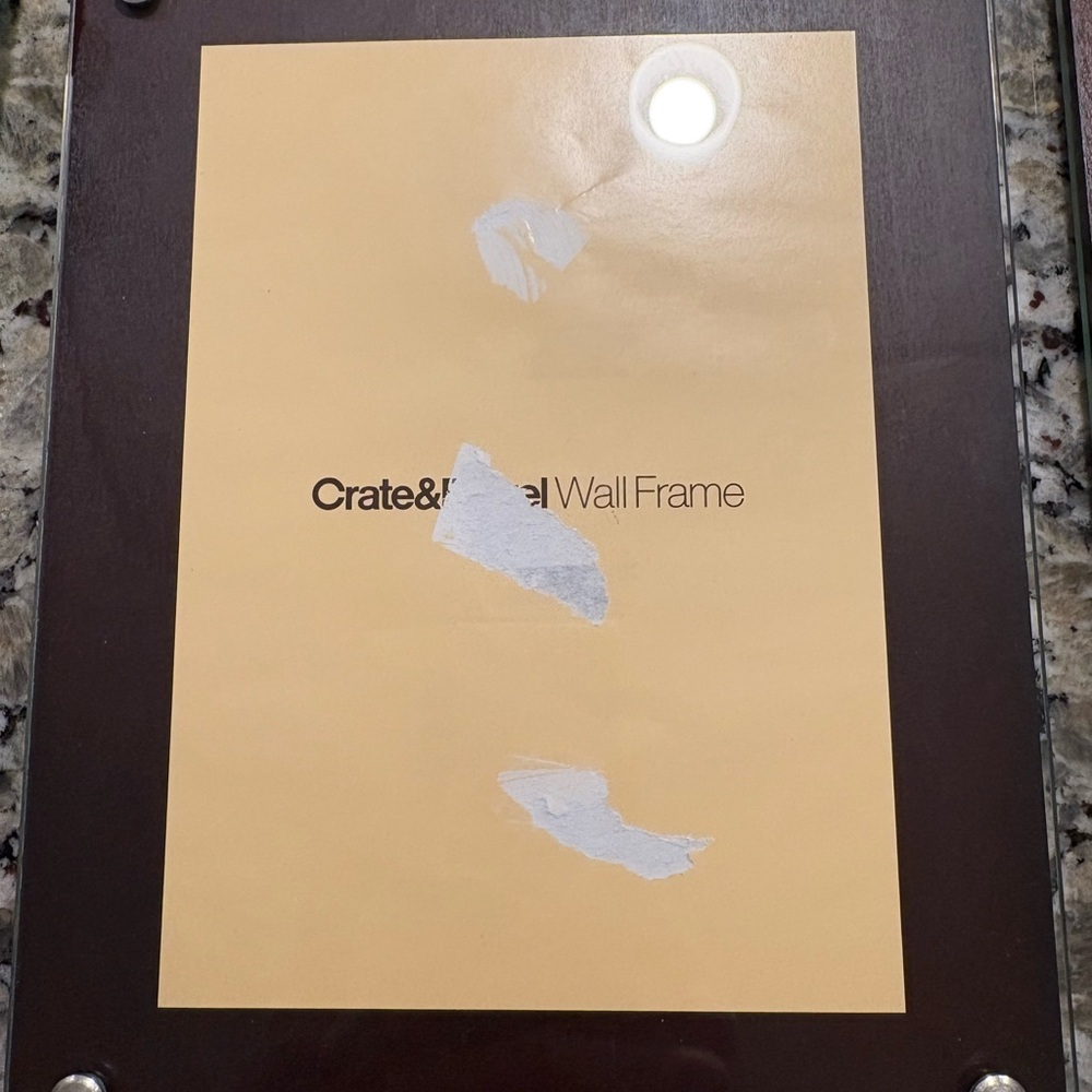 Crate&Barrel 5x7 Brown Wall Frame (set of 4)